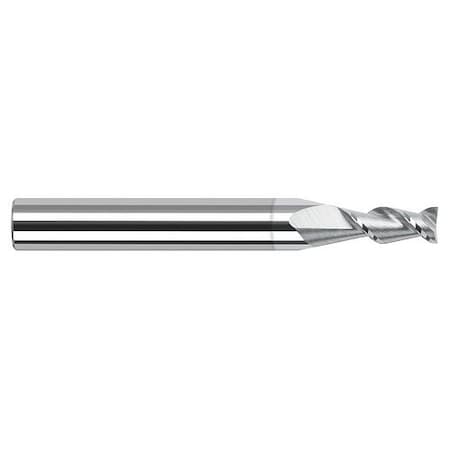 Harvey Tool 5/64 in Cutter dia. x 0.2340 in 15/64 Carbide 45 Degree Helix Square End Mill, 3 Flutes, TiB2 Coated 747478-C8